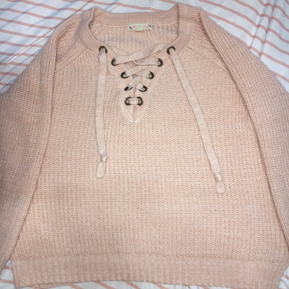 Cable knit sweater